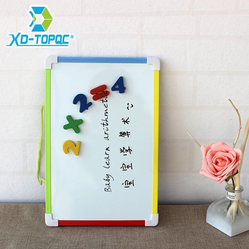 3 Style Kids Whiteboard Magnetic Dry Eraser White Board With Free Gifts Number Magnets Preschool Children Memo Message Boards