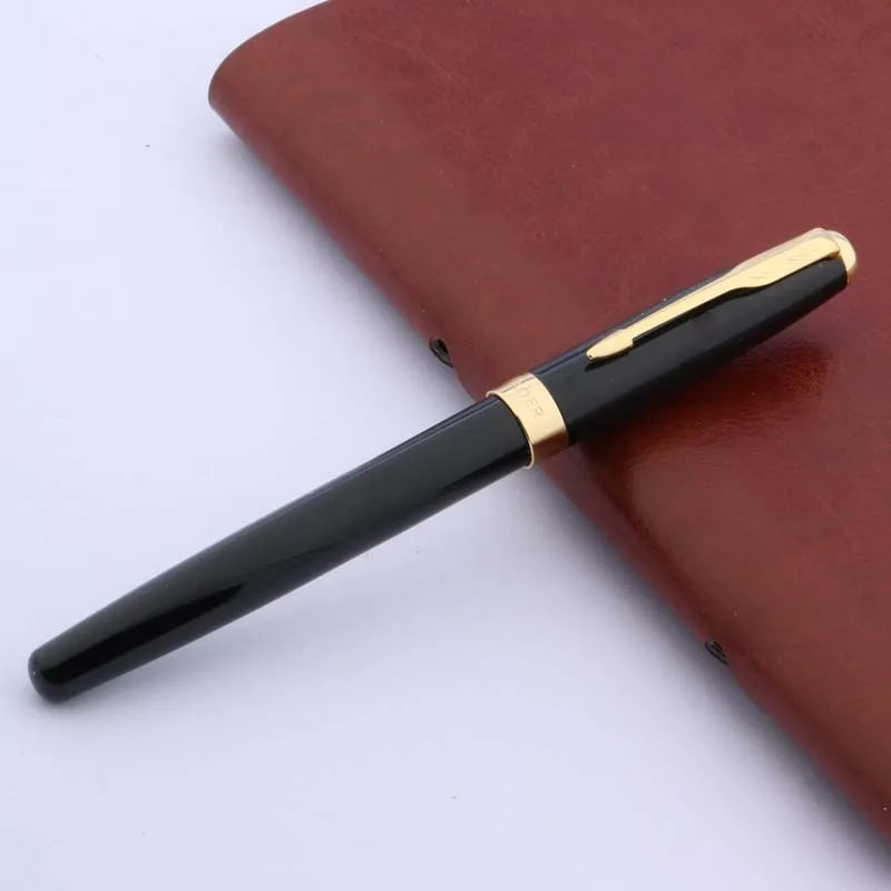 luxury 388 Black RollerBall Pen Ripple Golden Trim gift Arrow Clip signature pen Business Office school supplies Writing